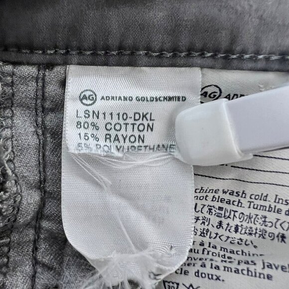 Adrian Goldschmied Cigarette Leg The Stilt Gray Jeans Size 25 Waist Low Rise - Picture 10 of 10